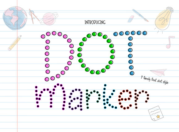 Dot Marker: The Dotted Display Font for Instant Impact