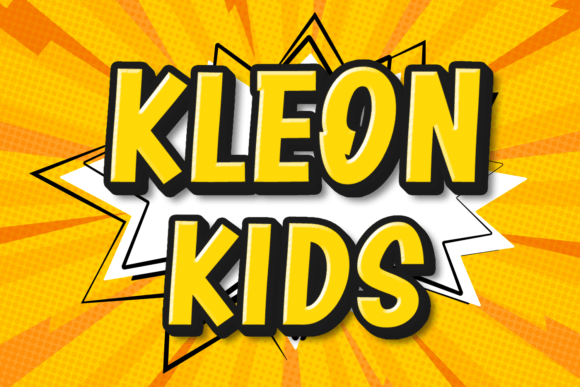 Kleon Kids: A Bold & Beautiful Display Font for Creative Projects