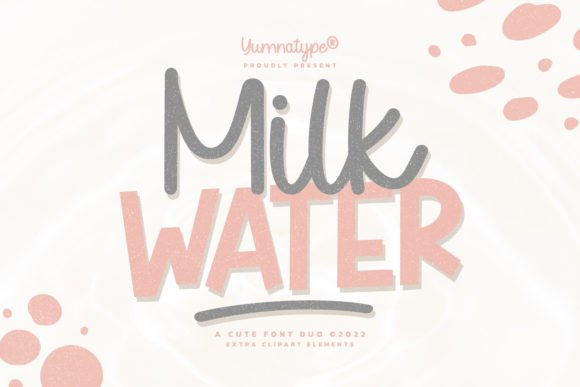 Milk Water Duo: A Font for Friendly & Elegant Design