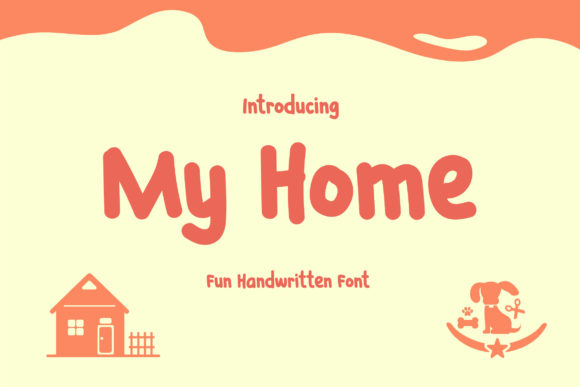 My Home: A Playful Typeface for Creative Projects