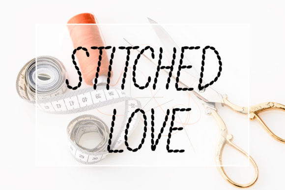 Stitched Love: The Charming Display Font for Creative Projects