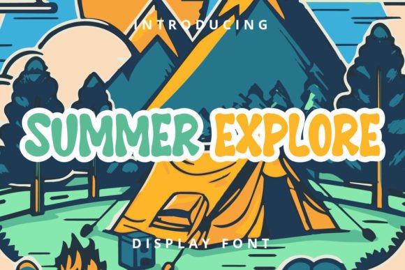 Summer Explore: A Playful Display Font for Vibrant Projects